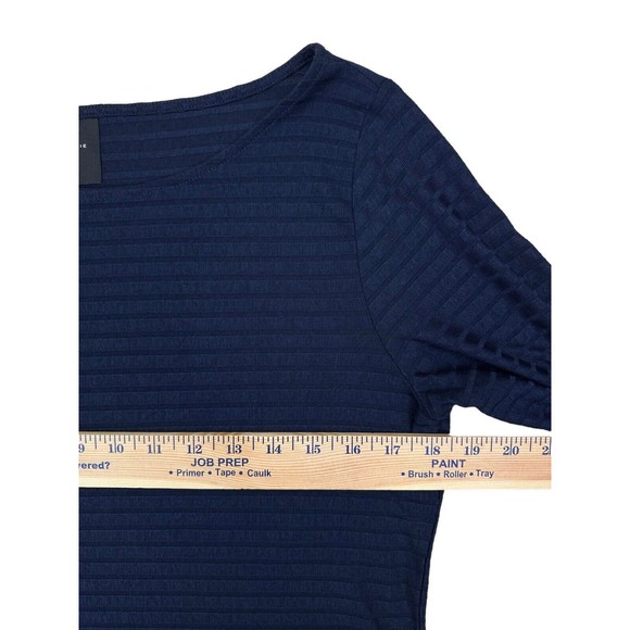 Alex Marie Halie Knit Bell Sleeve Top Blue Size M‎  Long Sleeve Round Neck NWOT - Picture 7 of 7